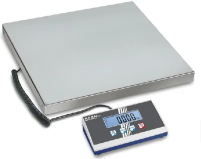 Produktbild von KERN & SOHN Plattformwaage, 60 kg, Edelstahl, Edelstahl, LCD, 2,5 cm, 550 mm
