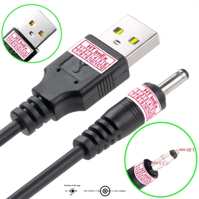 Produktbild von 80cm USB kabel mit 3,5 x 1,35mm DC-Stecker Ladekabel Hohlstecker Netzkabel