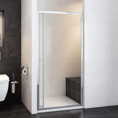 Produktbild von 90x185cm Nischtür Falttür Duschabtrennung Duschwand ESG Glas Duschkabine Dusche