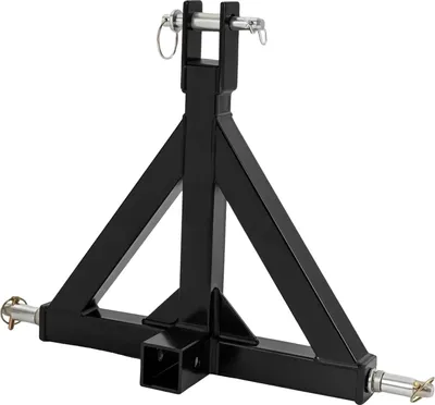 Image de Attelage de remorque, construction en fer durable, s'adapte aux attelages standard 2", noir