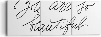 Produktbild von Bild auf Leinwand - Leinwandbild - 3 Teile - Du bist so wunderschön - 90x30cm - Wand Bild - Wanddeko - Wandbilder - Leinwanddruck - Bilder - Wanddekoration - Leinwand bilder - Wandbild - CA90x30-4609