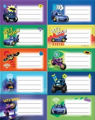 Produktbild von Batman-Aufkleber für Hefte – Beniamin