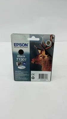 Produktbild von Epson Stag Singlepack Black T1301 DURABrite Ultra Ink, Schwarz, Tinte auf Pigmentbasis, 1 Stück(e)
