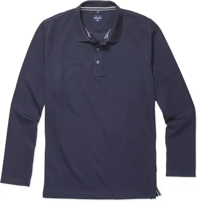 Produktbild von Marvelis - Herren Poloshirt Langarm, (641084), Größe:S, Farbe:Blau (18)