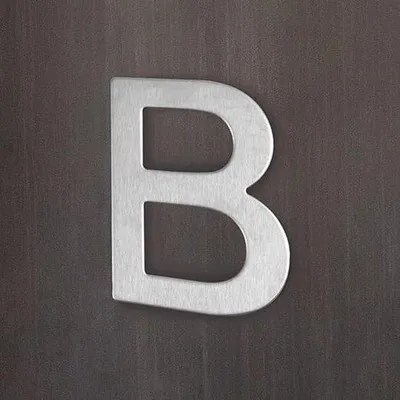 Produktbild von Famanu Hausnummer Edelstahl selbstklebend - Buchstabe B