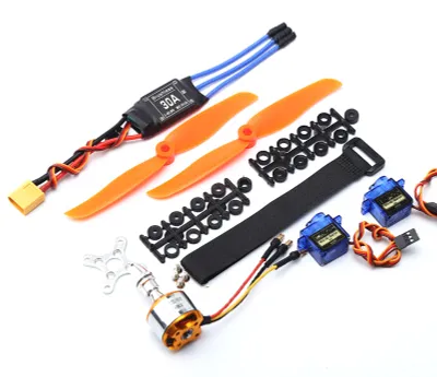 Obrázek produktu pro Střídavý motor 2200KV 30A ESC 6035 Vrtule 9G Micro Servo 2ks pro RC vrtulníky XT60 Plug