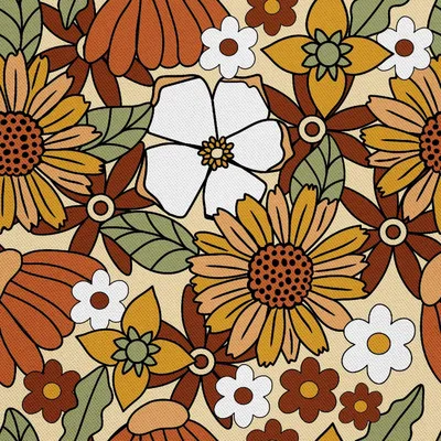 Productafbeelding van Buitenkussens Oxford - Motief: Bloemen 7