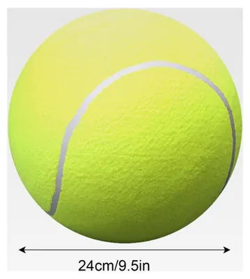 Produktbild von Großer Tennisball für Hundespielzeug | 24 cm Hunde Tennisbälle Spielzeug | Aufblasbares interaktives Hundespielzeug Tennisball | Große Hundespielbälle für mittelgroße und große Hunde