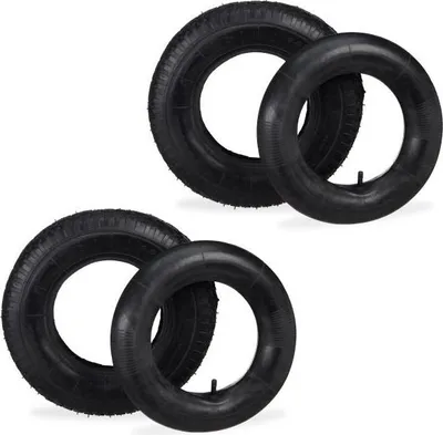 Immagine prodotto di 2x pneumatici 4.00-8 per carrello portatile con camera d'aria