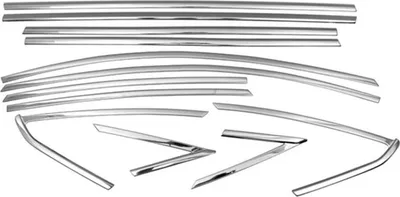 Produktbild von OMAC Zier- / Schutzleiste Türscheibe Fensterleiste 2608146B Fenster Ein-/Anbau für OPEL Corsa D Schrägheck (S07) Edelstahl für Ford Focus Notchback