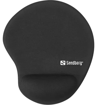 Zdjęcie produktu dla Sandberg 820-98, Czarny, Monochromatyczny, Podstawka na nadgarstek, Podkładka antypoślizgowa
