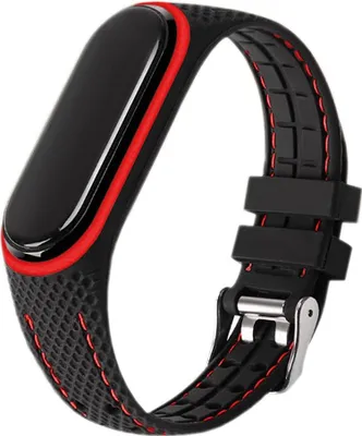 Image de Bracelet élastomère LIFESTYLE pour XIAOMI Mi Band 5 / 6 noir (04)