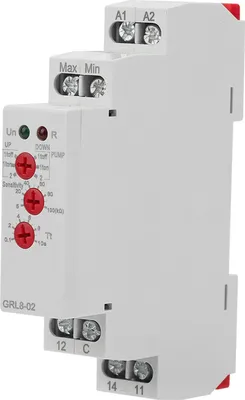 Zdjęcie produktu dla GRL8-02 Przekaźnik kontroli poziomu cieczy Kontroler poziomu wody 10A AC/DC 24V-240V