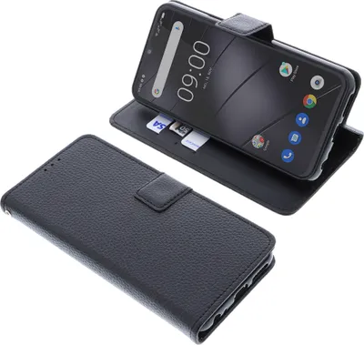 Produktbild von foto-kontor Tasche kompatibel mit Gigaset GS5 Schutzhülle Book Style schwarz Schutz Hülle Buch