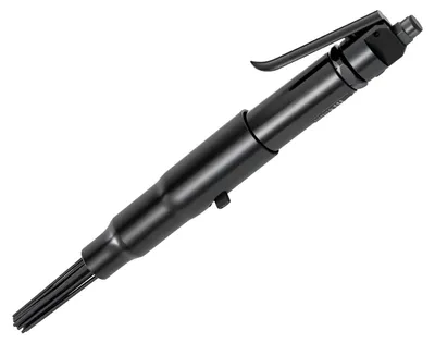 Produktbild von VEVOR Luftmeißel, 3500BPM Pneumatischer Hammer mit 70mm Hub & 4PCS Meißel Rundschaft, Handgriff Kompakter Luftmeißel Pneumatisches Schaufelwerkzeug zum Schneiden, Stanzen, Schaben, 3400 BPM, Rostentferner-a