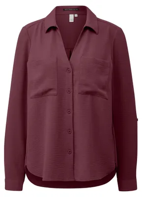 Produktbild von s.Oliver 2170001.3900.42, Bluse, Erwachsener, Weiblich, Rot, Langärmlig, Lockere Passform