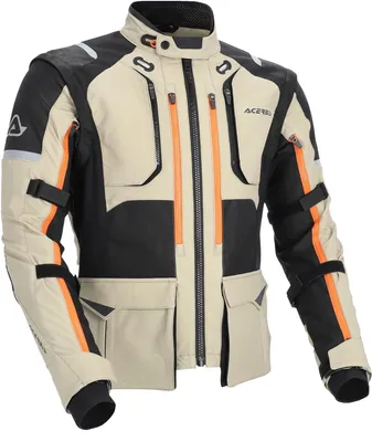 Zdjęcie produktu dla Kurtka motocyklowa Acerbis Rally Pro, materiałowa, kolor beżowy/czarny, rozmiar S