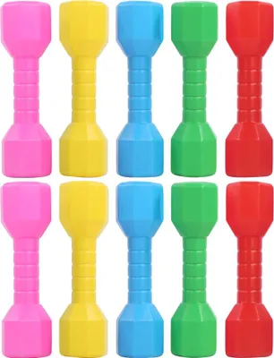 Productafbeelding van 10 stuks kinderspeelgoed, gewichtjes, voor ouders en kinderen, vroege educatie, plastic fitnessuitrusting