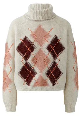Produktbild von Oui Damenstrickpullover lt Steinrot Größe 38