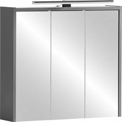 Produktbild von Spiegelschrank mit LED-Beleuchtung in anthrazit PROVIDENCE-80