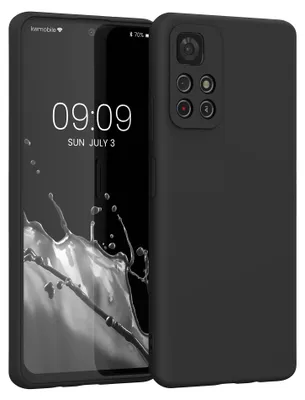 Produktbild von kwmobile Handyhülle für Xiaomi Redmi Note 11S 5G / Poco M4 Pro 5G Hülle - TPU Case - Kabelloses Laden - Schutzhülle Cover in Schwarz