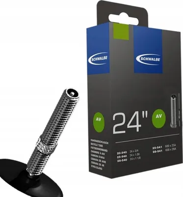 Produktbild von Schwalbe 24 X 1.00 600 X Schrader 25a Fahrradschlauch Schwarz 24´´ / 1.00-1.125 Schwarz 24´´