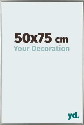 A product image for a picture frame, displaying its dimensions and a tagline.
