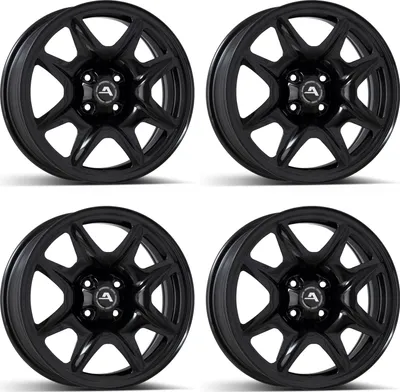 Obrázek produktu pro 4x hybridní ocelová kola Alcar, model 4-200101B, barva černá, rozměr 6,5Jx16, offset 32, rozteč 4x108, pro vozidla Fiat 600, velikost 16 palců