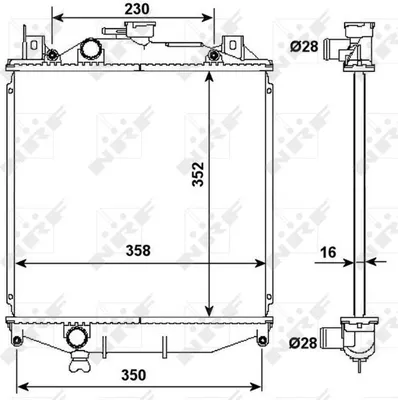 Immagine prodotto di NRF Radiatore, raffreddamento motore 507644