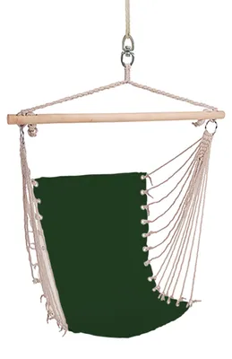 Produktbild von XXL Hängesitz Hängeschaukel Hängematte Grün 100x60cm