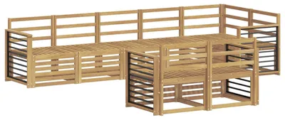 Obrázek produktu pro Sada venkovních křesel a pohovek, 8 kusů, bílá barva, rozměry 306 x 128,5 x 73 cm