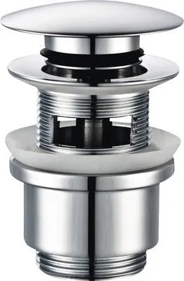 Obrázek produktu pro Odtokový ventil veporit CLICK-CLACK s tlačítkem pochromovaný 1 1/4"