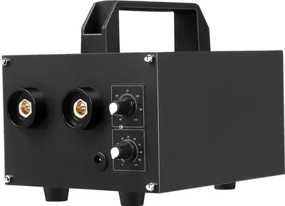 Immagine prodotto di Saldatrice a punti a batteria - Saldatrice a punti 220 V - 6700 W - Corrente di picco 1600 A - 40-100 A e tempo regolabile - Max 0,25 mm - 2 elettrodi - Nero