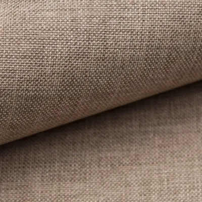 Produktbild von TAPHICEROS Leinenstoff Dekostoff Polsterstoff Meterware, Leinen Leinwandstoff Stoff Strukturstoff für Möbelstoff, Sofa, Vorhangstoff, Dunkelbeige, 250 x 148 cm