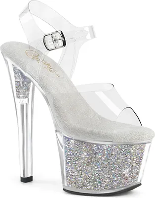 Produktbild von SKY-308RSI Damen Sandale von Pleaser, Transparent EU 35, US 5