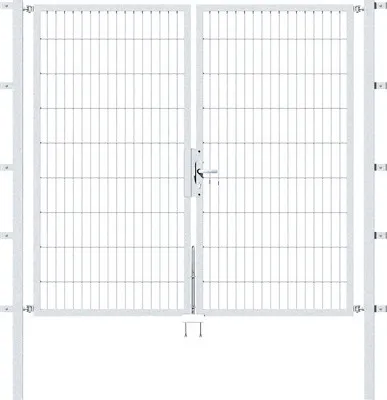 Obrázek produktu pro Alberts 647865 Doppeltor Flexo mit Zubehör, feuerverzinkt, Breite 200 cm, Höhe 180 cm