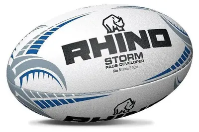 Zdjęcie produktu dla Piłka do rugby Rhino Storm Pass Developer rozmiar 5 uchwyt treningowy