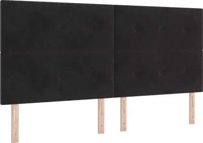 Obrázok produktu pre vidaXL LED čelo s LED svetelnými pásmi čierne 200 cm zamatové