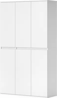 Obrázek produktu pro Vicco Šatní skříň Claus, 111 x 191.5 cm se 6 dveřmi, Bílá