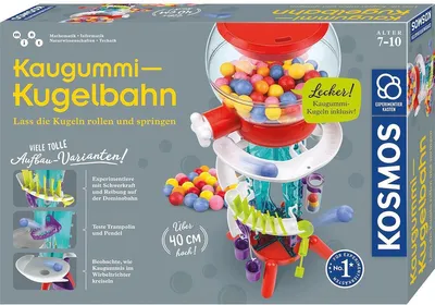 Produktbild von Kaugummi-Kugelbahn. Experimentierkasten.