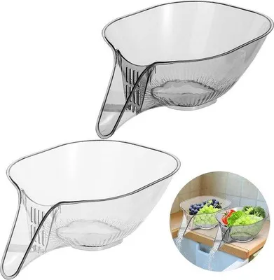 Immagine prodotto di Filtro per scarico in plastica per lavello da cucina, trasparente e grigio