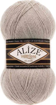 Produktbild von Alize Superlana Klasik 100g Strickgarn Strickwolle 25% Wolle, Farbwahl