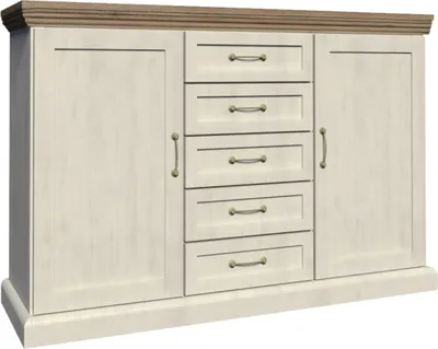 Produktbild von Furniture24 Kommode ROYAL K2D, Wohnzimmerschrank, Sideboard mit 2 Türen und 4 Schubladen