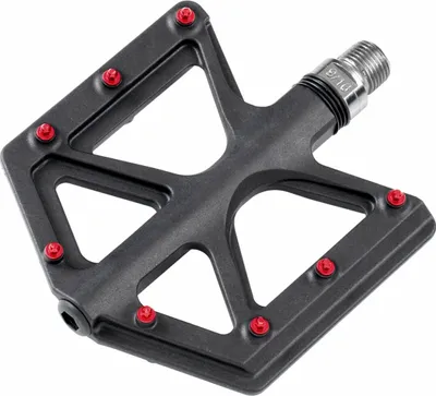 Produktbild von absolut Pedale D213 Plattformpedale Carbon Fiber schwarz rot