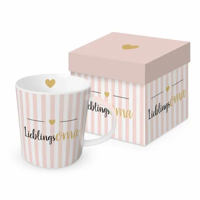 Produktbild von Kaffeebecher Lieblingsoma, in Geschenkbox, Oma Omi Großeltern