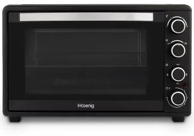 Mini-Backofen 45 L, Umluft, 230 °C, Timer, 2000 W, schwarz