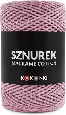 Produktbild von Makramee-Baumwollgarn 2mm Altrosa 200m Kokonki