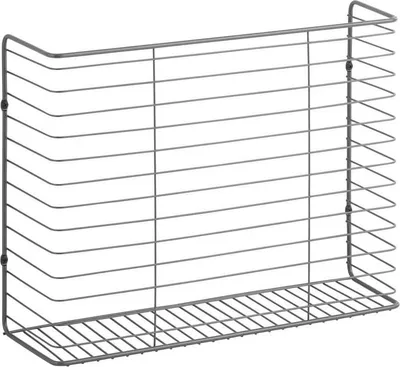 Produktbild von mDesign Wandregal Ablage Aufbewahrung Regal Drahtkorb Metall Grau