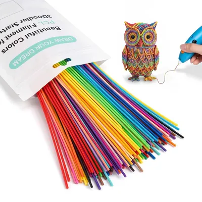 Image de Filament pour stylo 3D, phosphorescent, 100 pièces, 10 couleurs, 2,5 mm