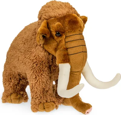 Produktbild von Uni-Toys - Mammut, groß - 29 cm (Höhe) - Plüsch-Elefant, prähistorisches Wildtier - Plüschtier, Kuscheltier